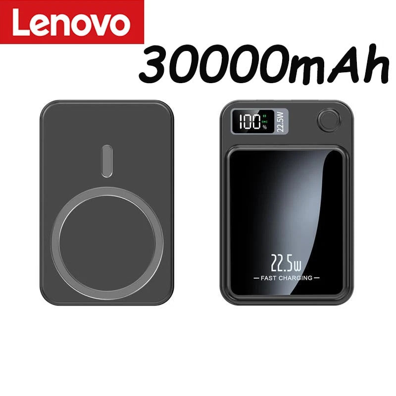 Portable Lenovo 30000mAh Fast Charge Power Bank