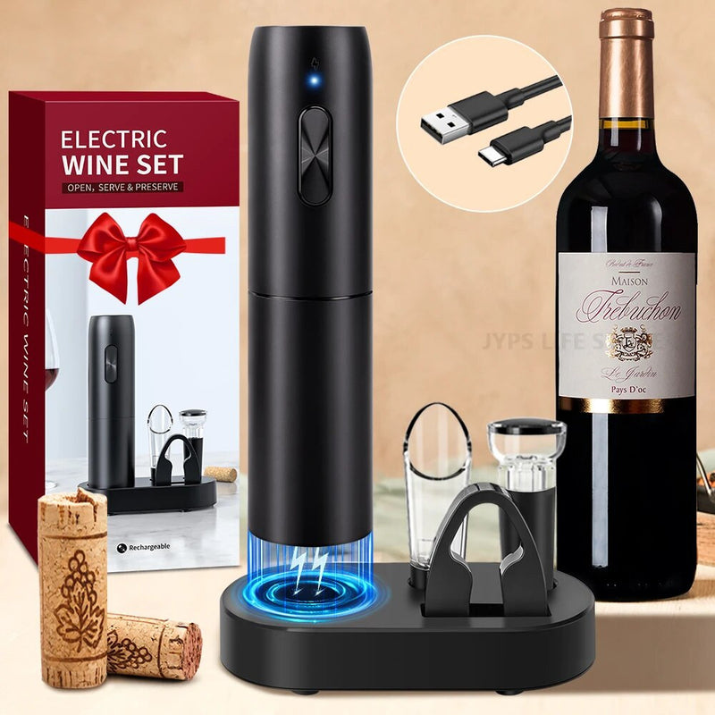 Automatic Electric Wine Opener Set