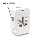 All in One Universal Plug Adapter 2 USB Port
