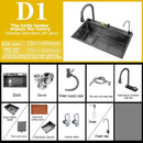 Stainless Steel Kitchen Waterfall Touch Sink