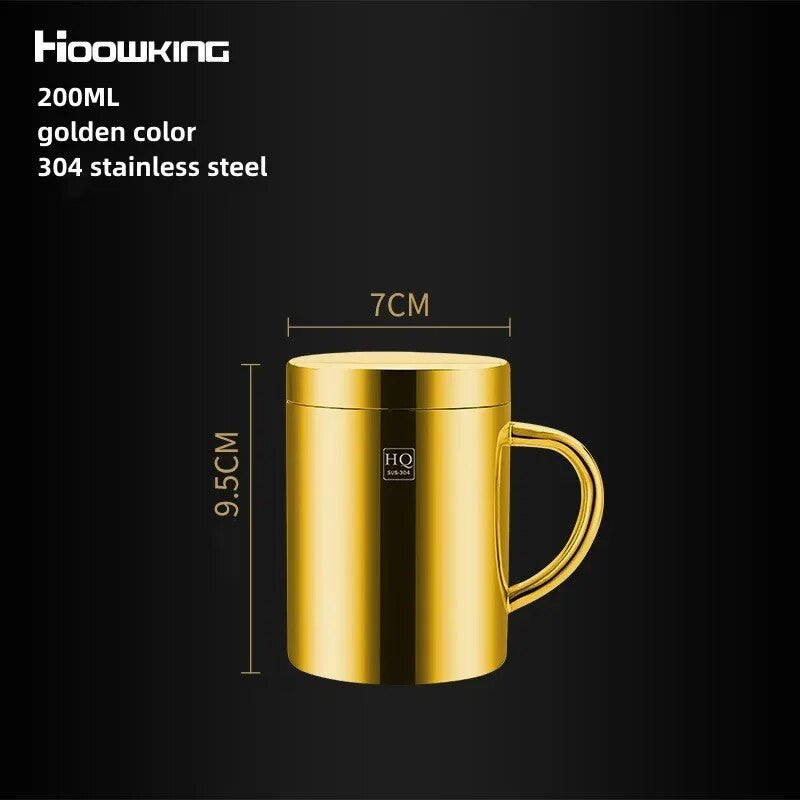 Stainless Steel Double Layer Thermos Cup