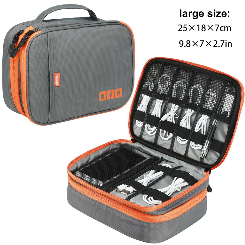 Portable Electronic Accessories Travel Case