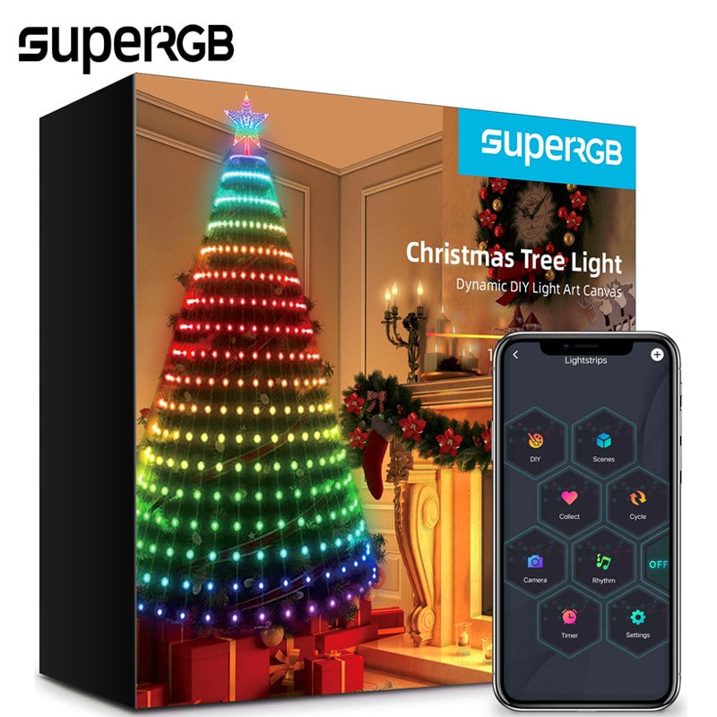𝐒𝐦𝐚𝐫𝐭 𝐌𝐮𝐥𝐭𝐢𝐜𝐨𝐥𝐨𝐫 𝐋𝐢𝐠𝐡𝐭𝐢𝐧𝐠 𝐂𝐡𝐫𝐢𝐬𝐭𝐦𝐚𝐬 𝐓𝐫𝐞𝐞