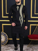 Men's Dashiki Long Clothes Shirt Trouser Set