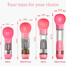 Portable Cat Dog Water Bottle Food Feeder