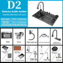 Stainless Steel Kitchen Waterfall Touch Sink