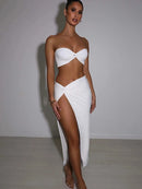 Women's Sexy Strapless Hollow Out Dress