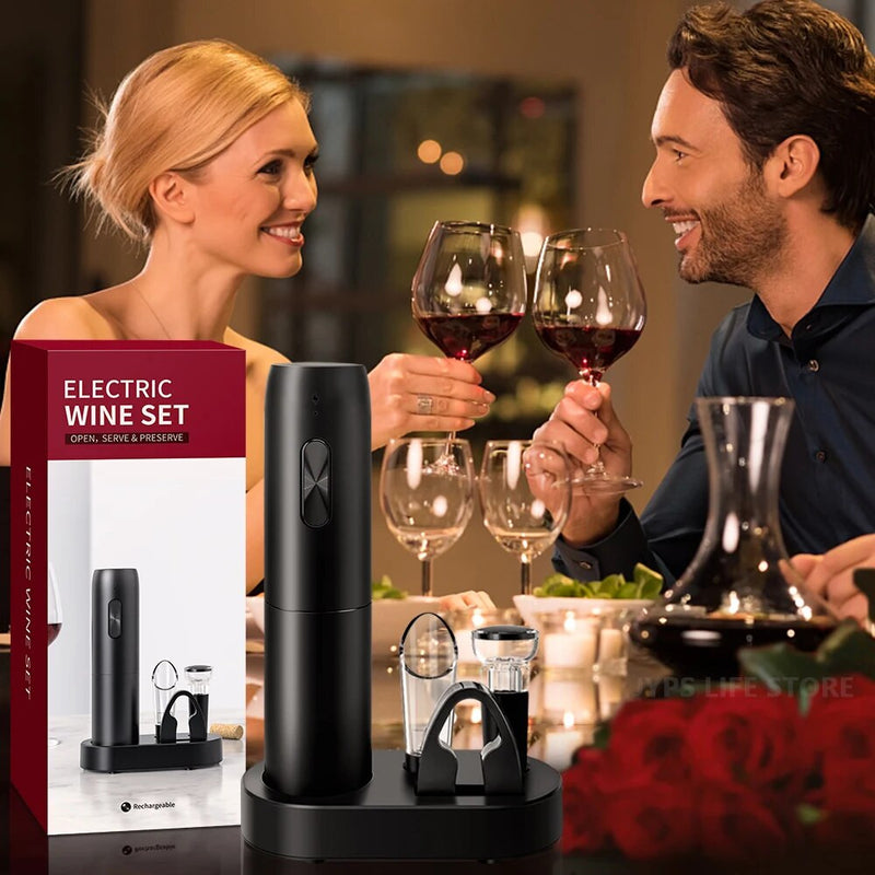 Automatic Electric Wine Opener Set