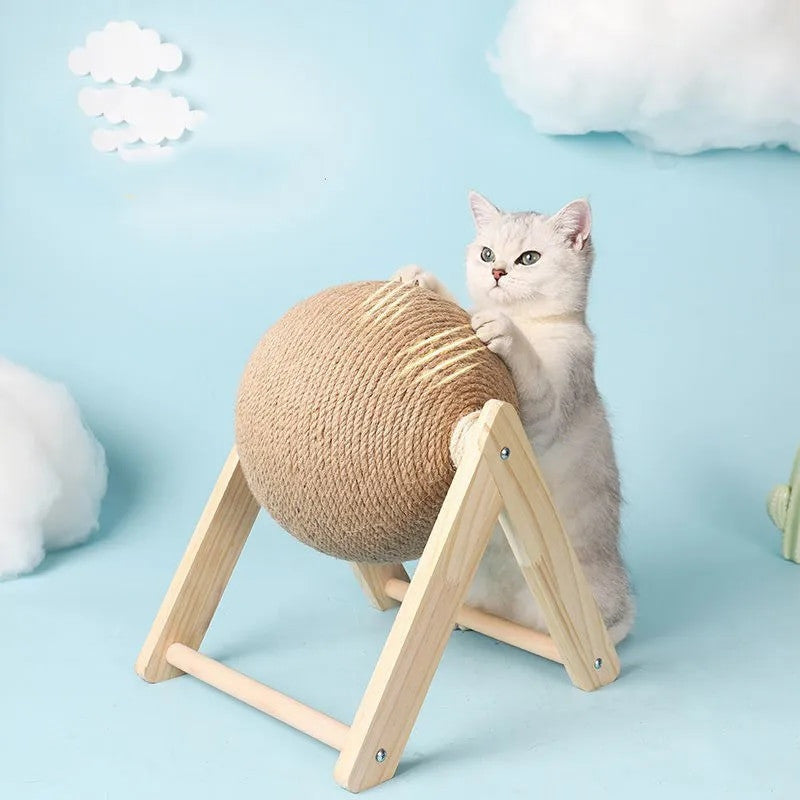 Cat Scratching Toy Rope Ball