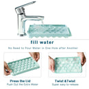 Round Ice Cube Tray Maker with Lid & Bin