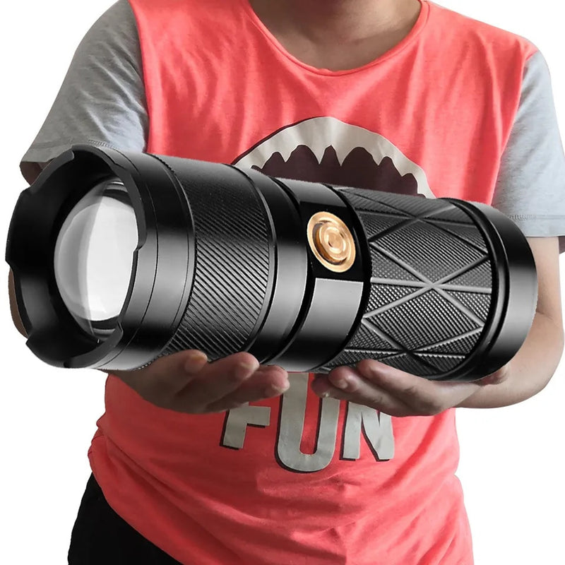 Waterproof Rechargeable Led Double Flashlight