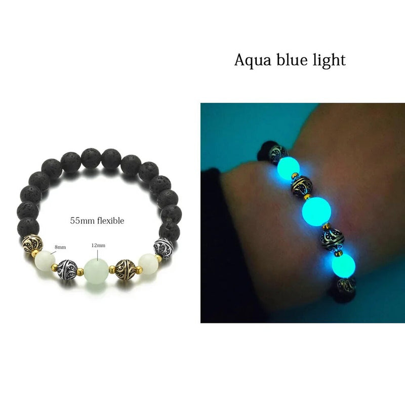 Natural Yoga Healing Stone Glow Bracelet