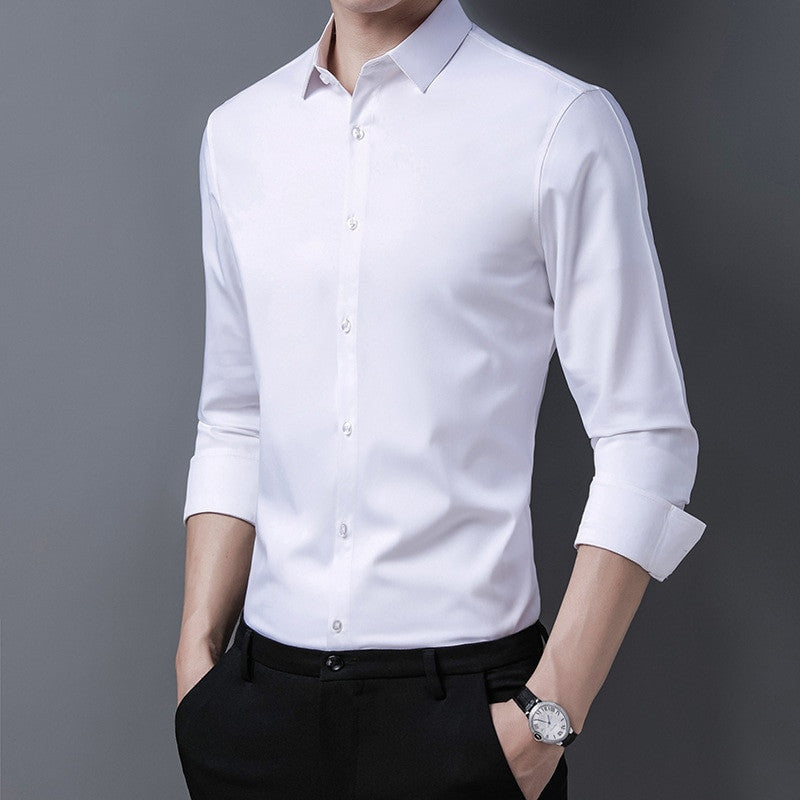 Men's Casual Business Solid Color Shirt