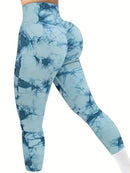 Women's Tie-Dye Stretch Fitness Yoga Pants