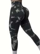 Women's Tie-Dye Stretch Fitness Yoga Pants