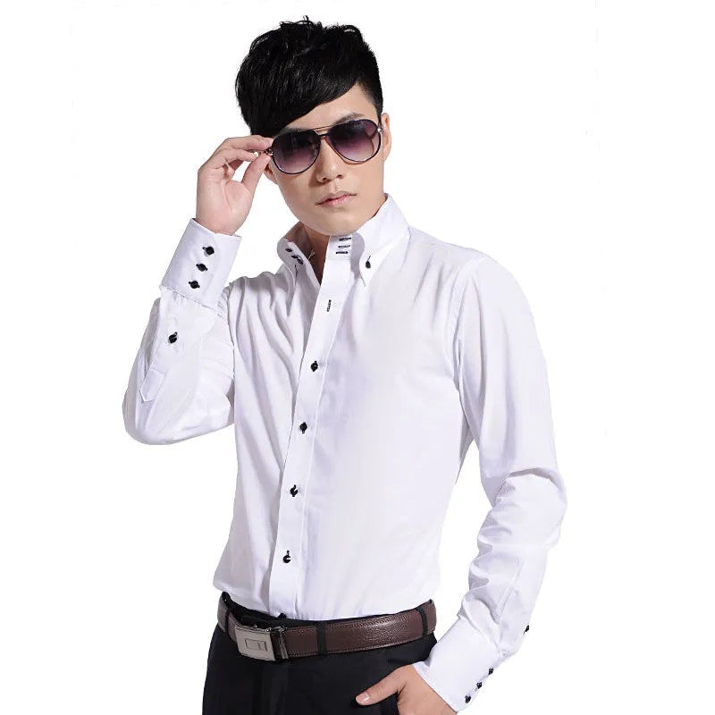 Men's Casual Long Sleeve Korean Trends Shirt