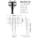 𝐑𝐂 𝐌𝐨𝐭𝐨𝐫𝐢𝐳𝐞𝐝 𝐀𝐝𝐣𝐮𝐬𝐭𝐚𝐛𝐥𝐞 𝐓𝐕 𝐒𝐭𝐚𝐧𝐝 𝟑𝟐" - 𝟖𝟓"