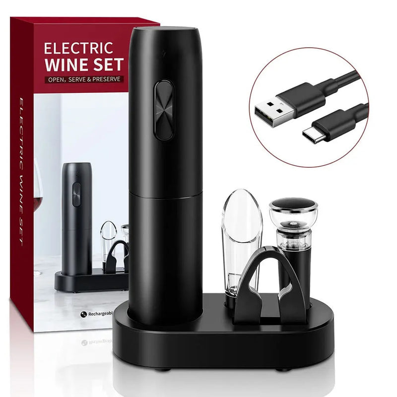 Automatic Electric Wine Opener Set