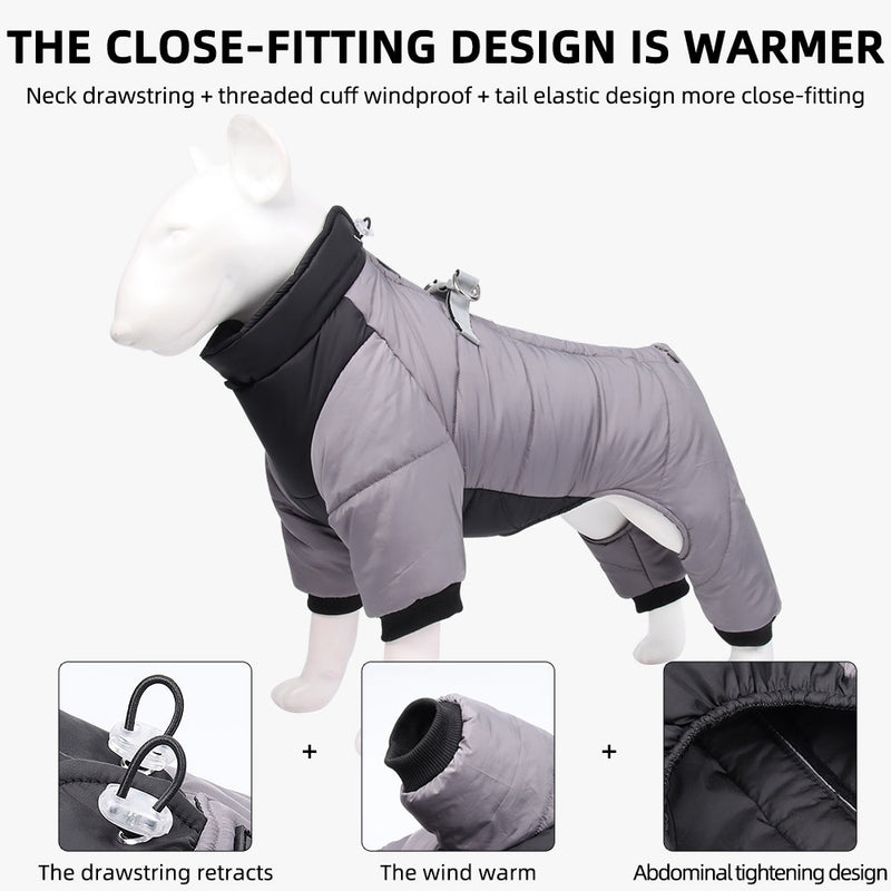 Winter Warm Dog Jacket Reflective Coat