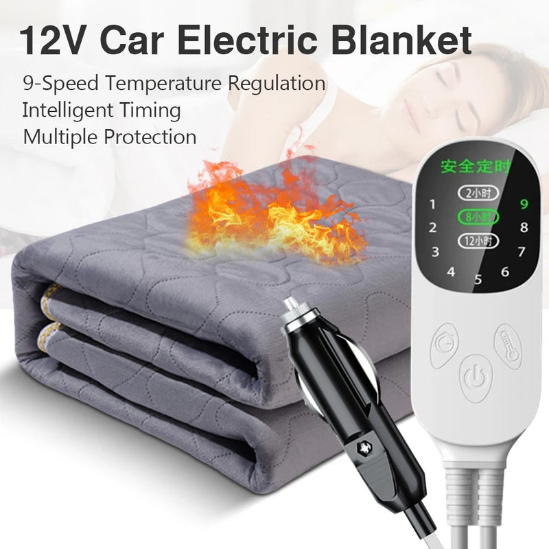 12V Electric Thicker Heater Mattress Plush Blanket