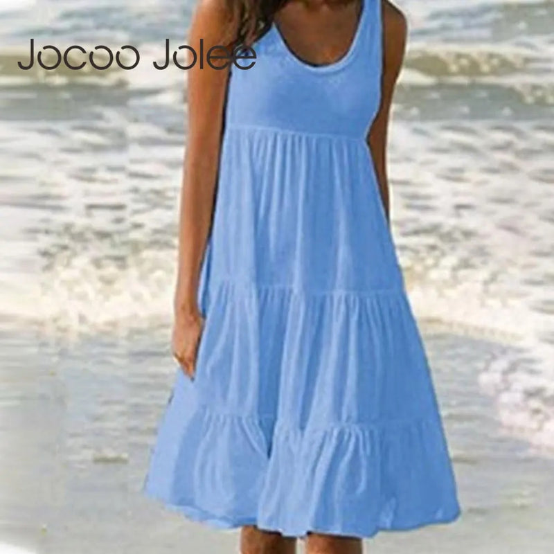 Jocoo Jolee Women's Casual O Neck Dress