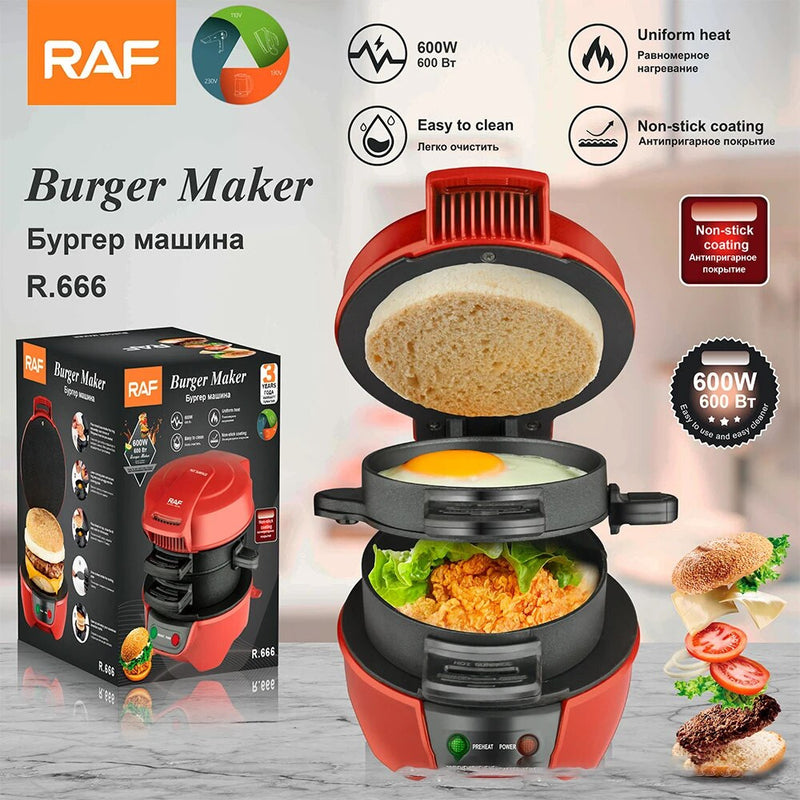 Household Multifunctional Breakfast Machine Portable Hamburger Sandwich Machine