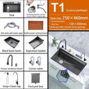 Stainless Steel Kitchen Waterfall Touch Sink