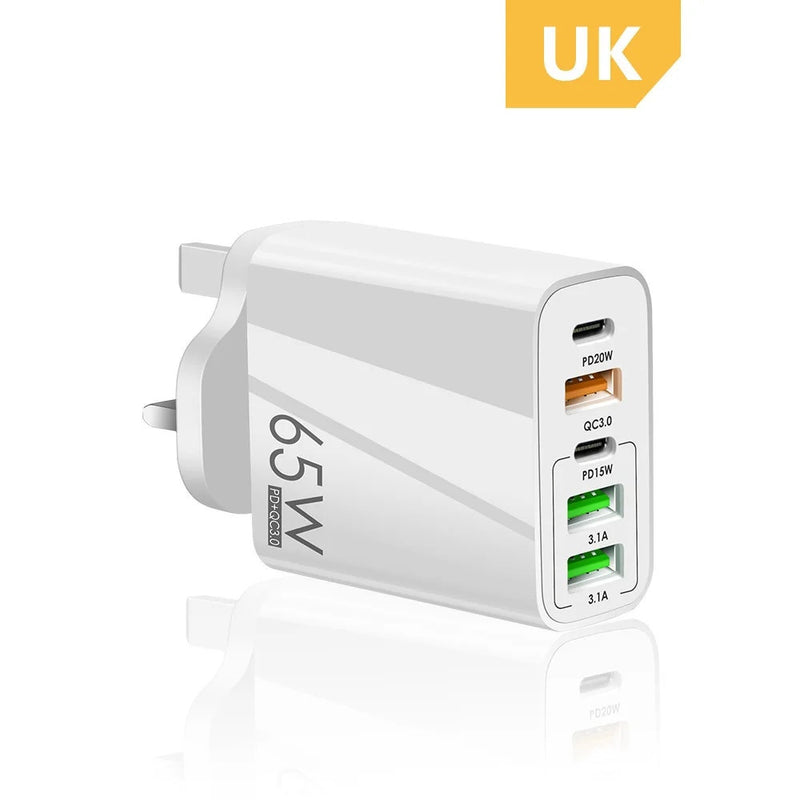 EU/US/UK Plug USB Charger Phone Adapter