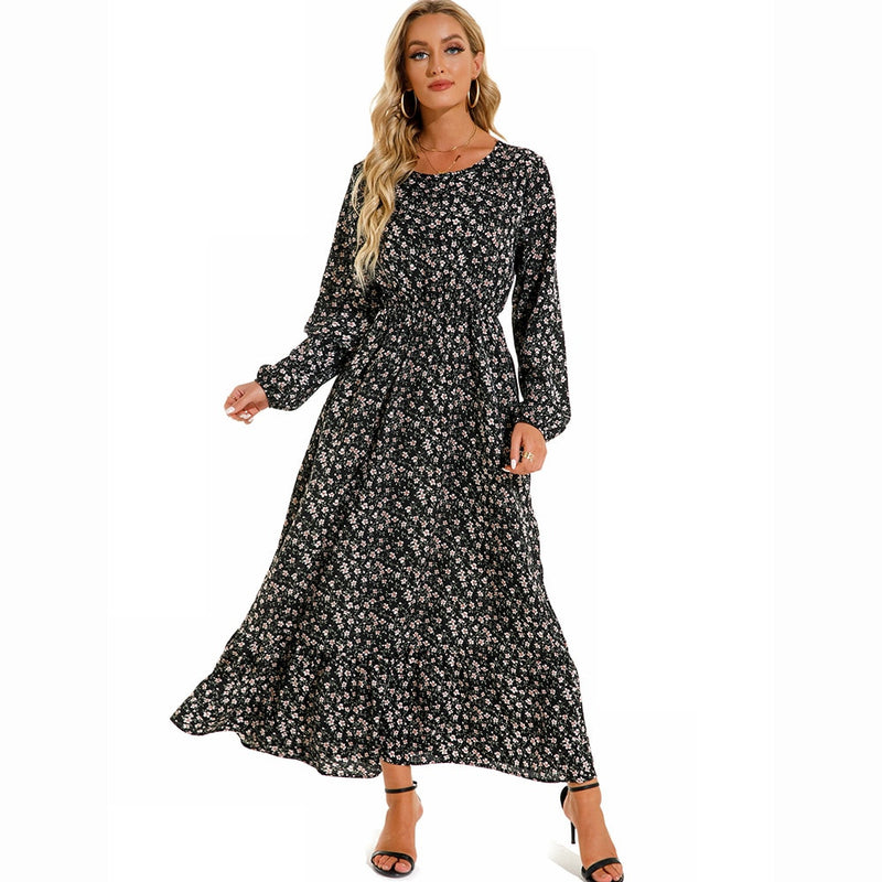 Spring Summer Women Maxi Casual Dress