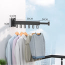 Wall Mount Retractable Cloth Drying Rack