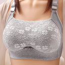 Women Large Size Bustier Non-steel Ring Bra