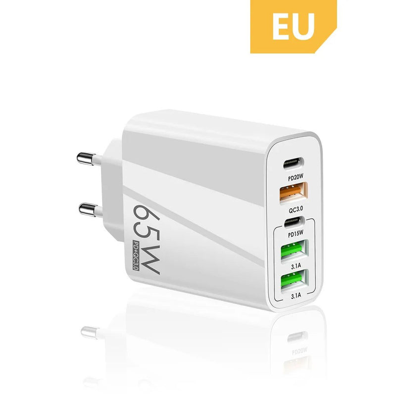 EU/US/UK Plug USB Charger Phone Adapter