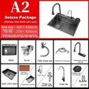 Stainless Steel Kitchen Waterfall Touch Sink