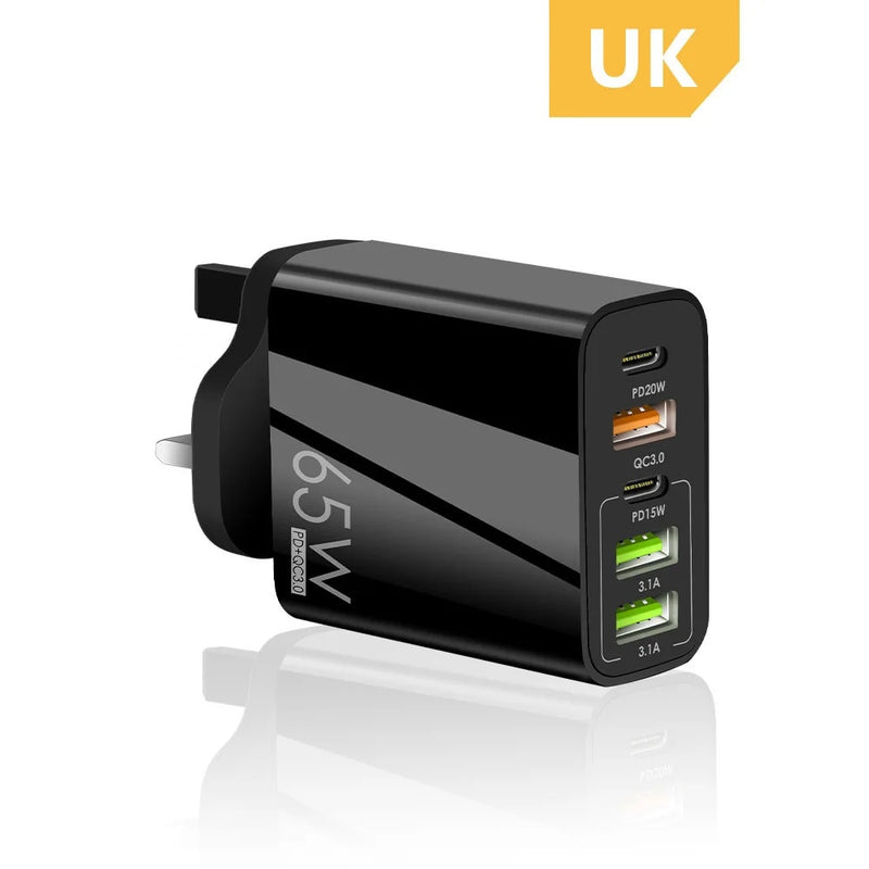 EU/US/UK Plug USB Charger Phone Adapter