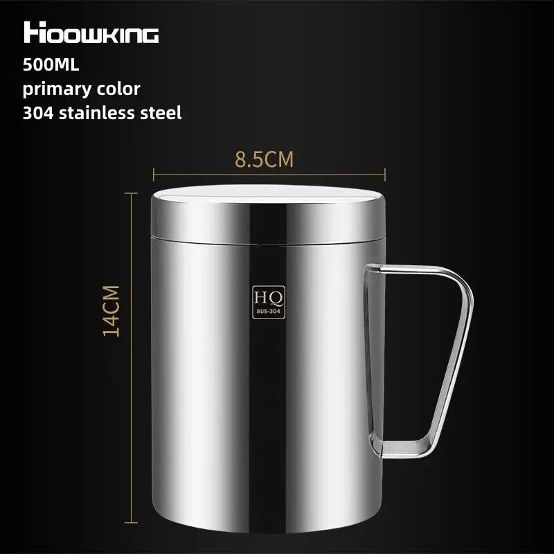 Stainless Steel Double Layer Thermos Cup