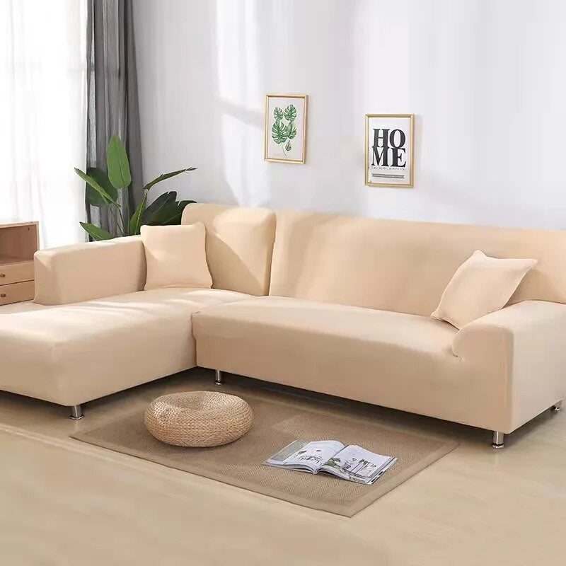 Solid Color Living Room Elastic Sofa Cover