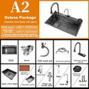 Stainless Steel Kitchen Waterfall Touch Sink