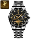 POEDAGAR Luxury Man Waterproof Wristwatch