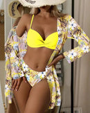 Women's Floral Low Waist Print Bikini Set