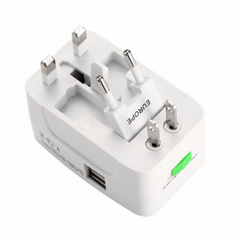 All in One Universal Plug Adapter 2 USB Port