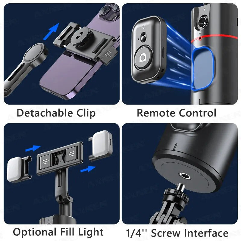 360 Rotation Stabilizer, Follow-up Selfie Tracker