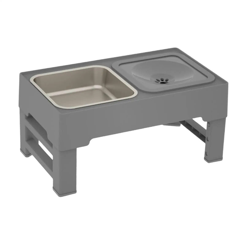 Elevated Adjustable Raised Dog Bowl