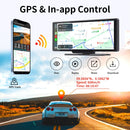 10.26" 4K GPS Navigation Wireless Dash Cam Recorder