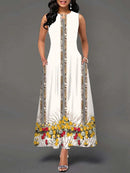 Summer Boho Women's Long Floral Dresses