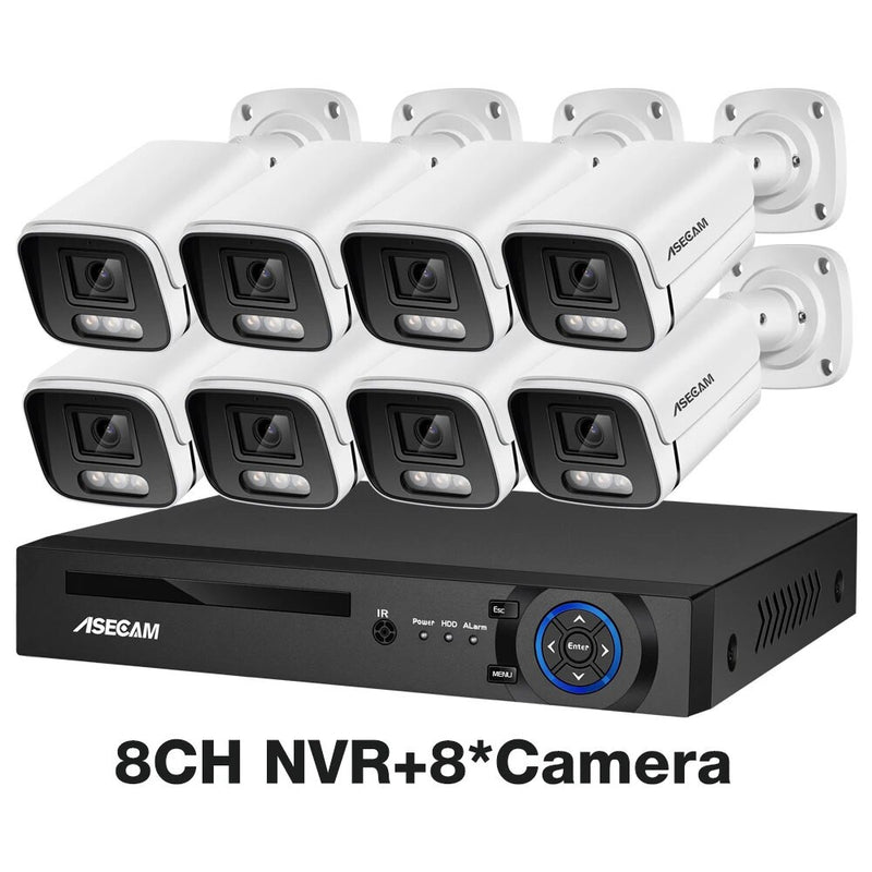 4K Security Surveillance Outdoor Camera System