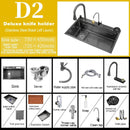 Stainless Steel Kitchen Waterfall Touch Sink