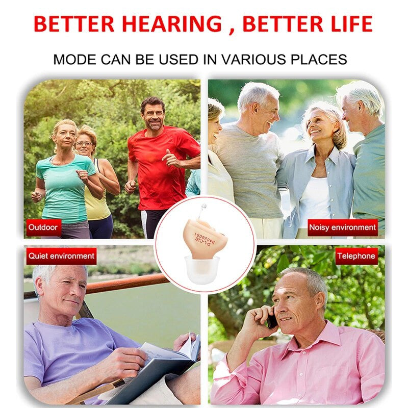 Elderly Invisible Hearing Aids for Deafness