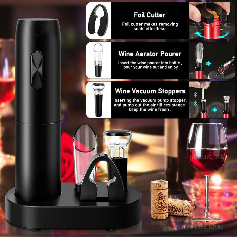 Automatic Electric Wine Opener Set