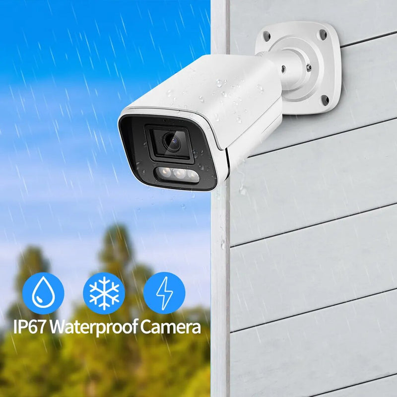 4K Security Surveillance Outdoor Camera System