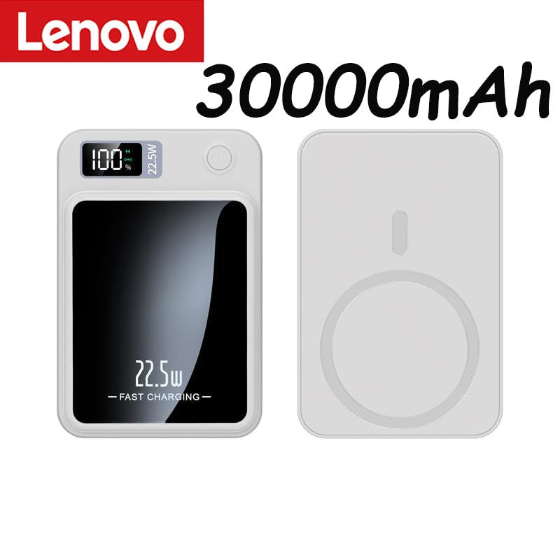 Portable Lenovo 30000mAh Fast Charge Power Bank